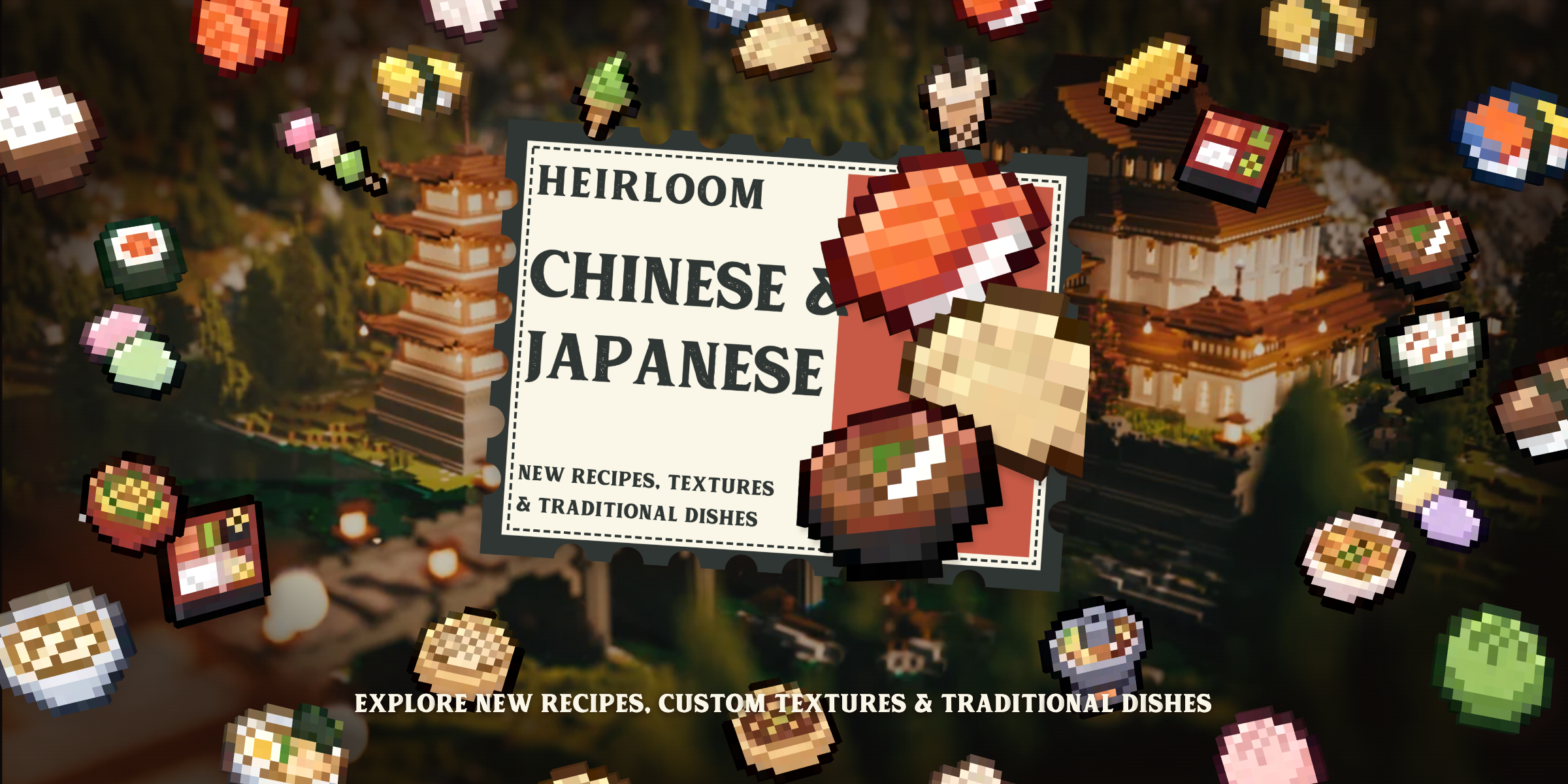 Banner des Heirloom-Pakets für chinesische und japanische Lebensmittel