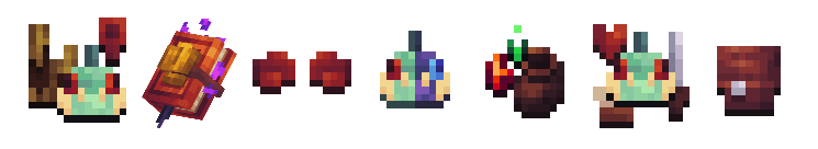 RuneFist pixel-art mob, tome, combat, variants and drop controls