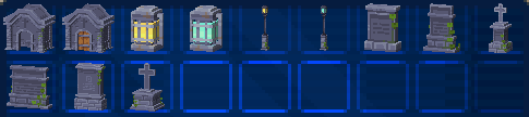 Cemetery furniture for Minecraft: Java Edition